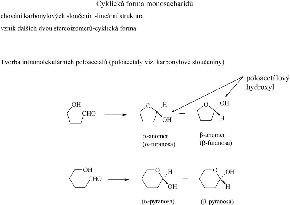 intramolekulárních poloacetalů (poloacetaly viz.