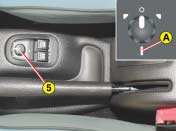 VÁŠ PEUGEOT 206 VE ZKRATCE 7 ELEKTRICKÉ OVLÁDÁNÍ OKEN 1. Elektrické ovládání okna řidiče Posunutí do požadované polohy: stiskněte nebo posuňte vypínač, aniž byste překročili zvýšený odpor.