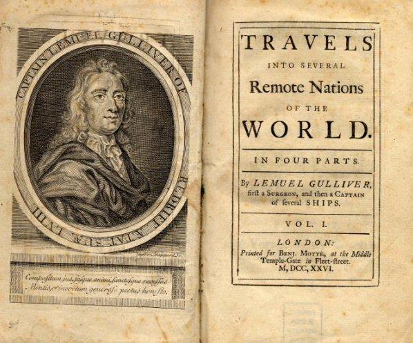 Gulliverovy cesty - utopický román utopie druh fantastické literatury, líčí