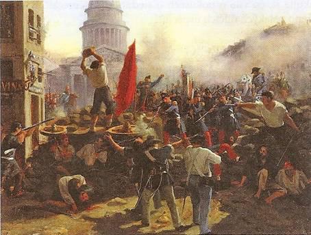 Revoluce 1848-1849 ve FRANCII - pád monarchie vznik republiky: zavedení všeobecného hlasovacího práva pro muže vybudování národních dílen - tyto vymoženosti byly po