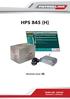 HPS 845 (H) Užívatelský návod CZ. PATROL LINE - CAN BUS Budoucnost v současnosti
